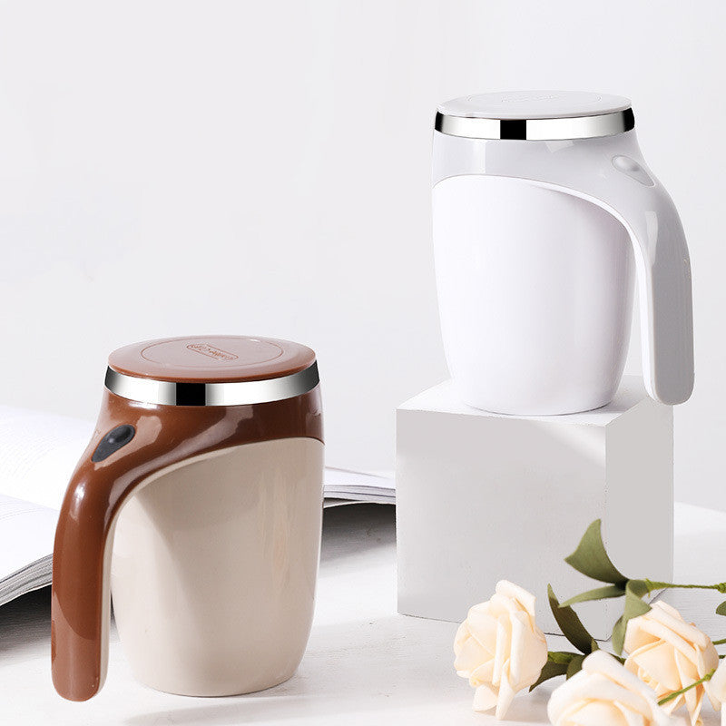Rechargeable Automatic Magnetic Stirring Cup – Lazy Coffee, Milkshake & More
