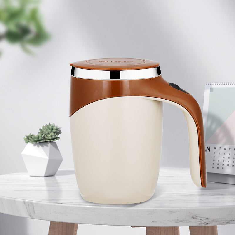 Rechargeable Automatic Magnetic Stirring Cup – Lazy Coffee, Milkshake & More
