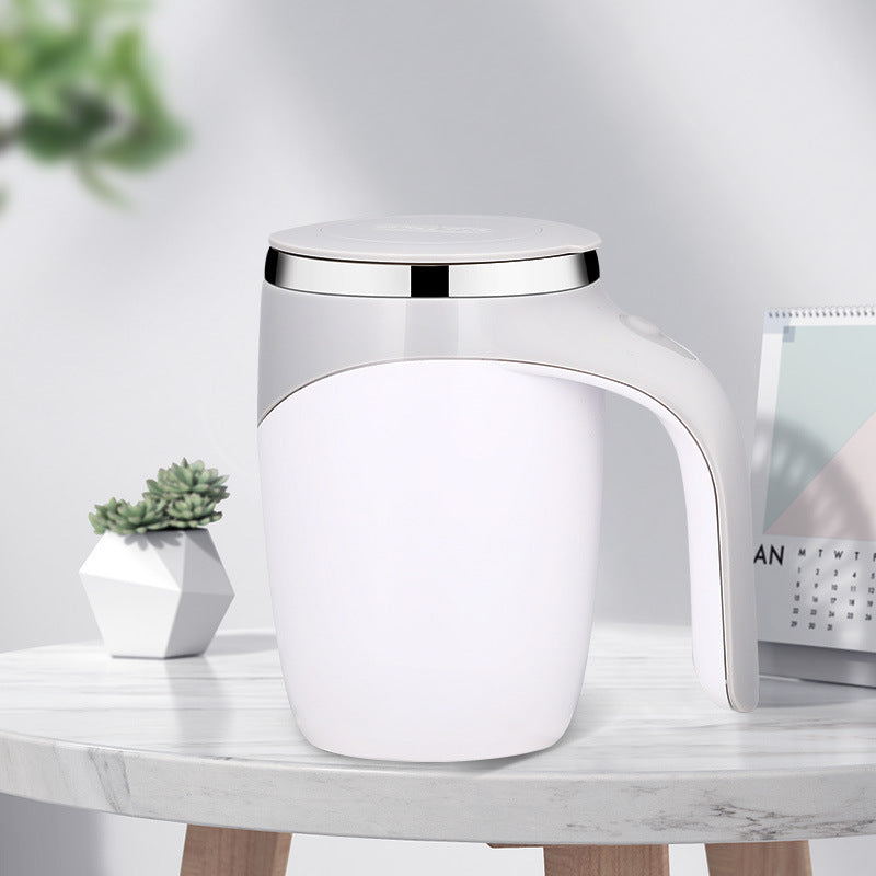 Rechargeable Automatic Magnetic Stirring Cup – Lazy Coffee, Milkshake & More
