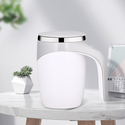 Rechargeable Automatic Magnetic Stirring Cup – Lazy Coffee, Milkshake & More